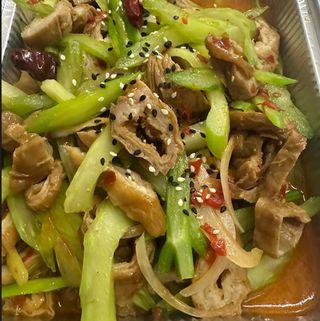 163 Intestino cotto alla piastra metallica (piccante)