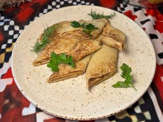 Млинці з паштетом