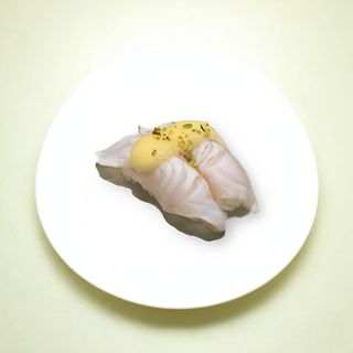 66. Nigiri branzino flambé