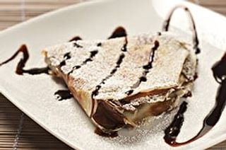 Crêpe con cioccolato fondente
