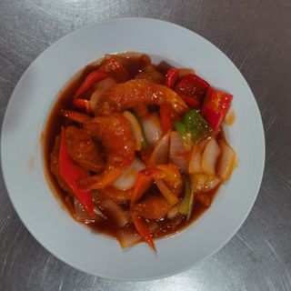 Langostinos Agridulces