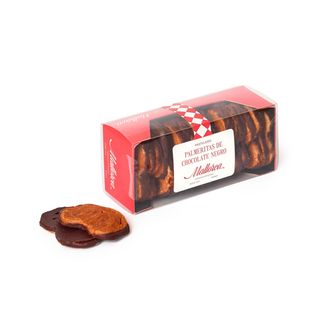 Palmeritas de chocolate negro. Caja pequeña