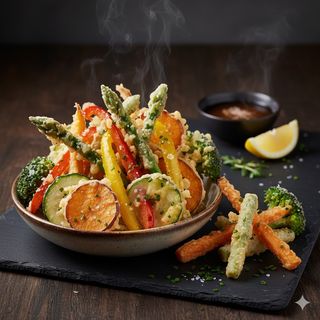 Verduras en tempura
