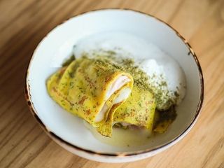 Млинці солоні з шинкою та сиром моцарелою (200g)