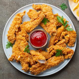 Menú Tiras De Pollo (10 Uds.)