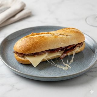 Bocadillo De Anchoas Y Queso