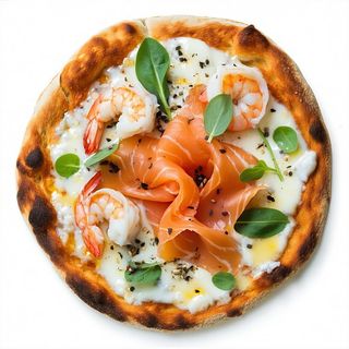 Salmone e gamberetti