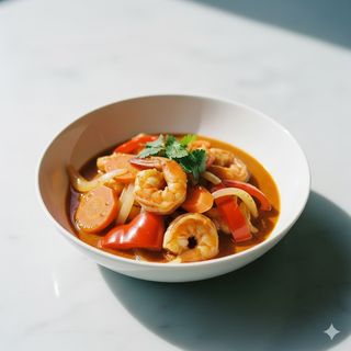 Gamberi al curry massaman