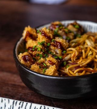 Yakisoba de Camarão Tempura