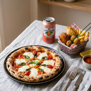 Menu fritto: pizza + cassettino + bibita