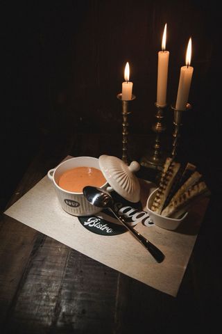 Creamy carrot ginger soup