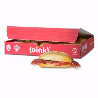 Caja De 10 Bocadillos Pequeños De Jamón Ibérico