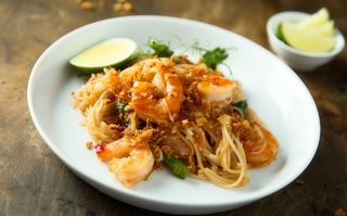 55. Gambas Con Bambú Y Setas Chinas