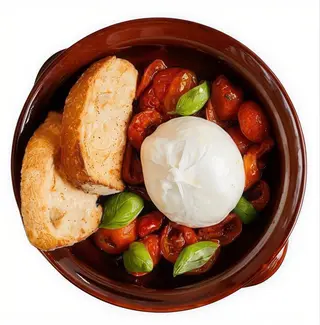 Burrata confit