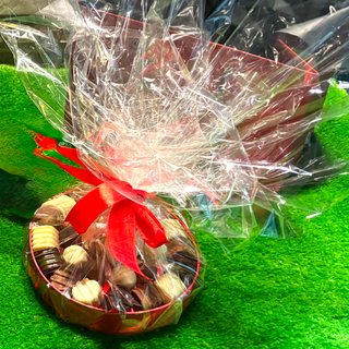 Boîte ronde chocolat belge 