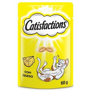 Catisfactions Premios para Gatos sabor Queso 60g