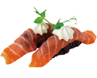 20. Nigiri Negro De Salmón (2 Pzs.)