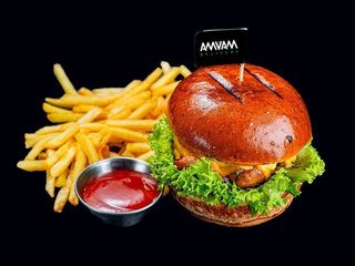 Стейк бургер з куркою (420g)