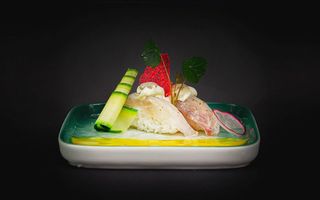 A065 - Nigiri Suzuki tartufo flambe 2 pezzi