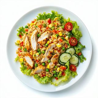 Ryż smażony z kurczakiem 450g