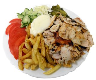 Арабска пилешка порция + Кока Кола (500мл) 