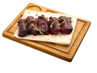 Свинячі ребра в буряковому соусі ( порція) (300g)