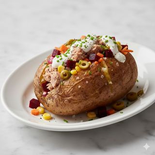 Patata Asada Con Atún