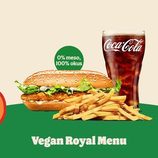 Plant-based Vegan Royale Menu