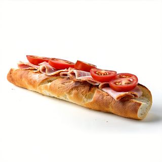 Bocadillo de magro con tomate