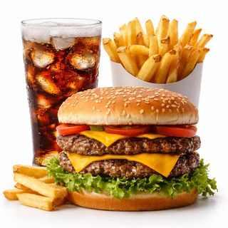Menú Hamburguesa Especial Hawaiana De La Casa
