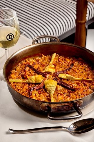 Arroz con pulpo y alcachofas (Para 2 Personas)
