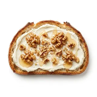 Tostada De Crema Philadelphia Con Nueces Y Miel