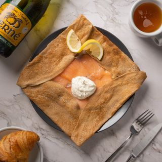 Galette al salmone affumicato