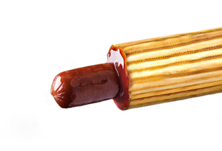 Хот-дог Баварська сосиска (світла булка)