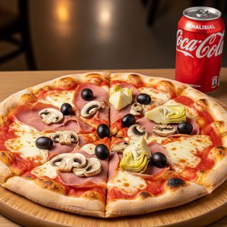 4 stagioni + bevanda lattina 330ml