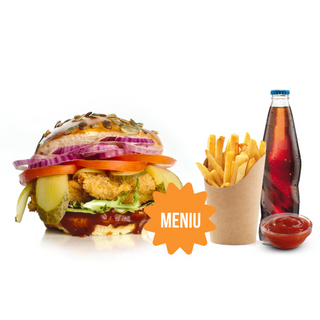 Meniu Burger de Pui Crocant