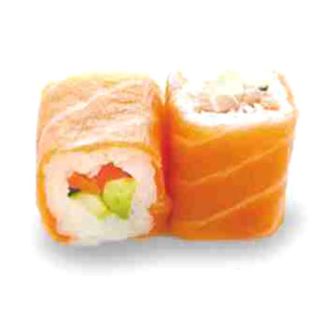 Rollito de Salmón, Aguacate, Queso y Pepino, 8 Piezas