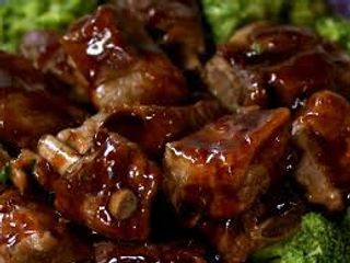 Puntine di maiale in salsa agro-dolce