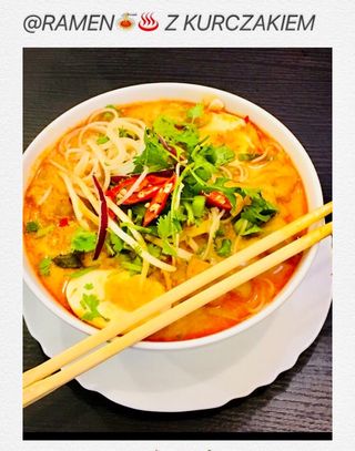 Tajski Ramen z kurczakiem