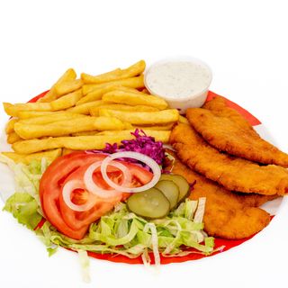 Meniu cu șnițel de pui