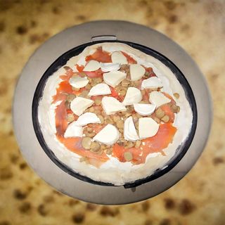 Pizza saumon-chèvre