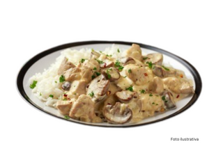 pollo con champiñones