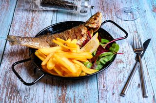 Biban de mare la grătar