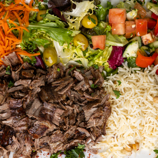 Doner kebab en plato 