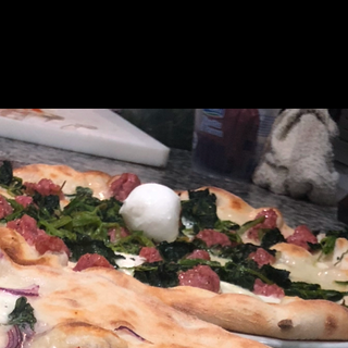 Pizza broccoletti e salsiccia