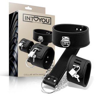 Collar Con Esposas Cuero Vegano