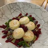 Сирнички із фісташковим кремом