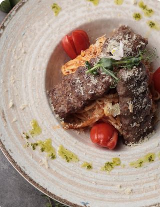 Паста кебаб лингвини