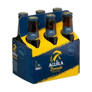 Cerveza El Aguila Dorada Botella Pack 6 Botellas X 20 Cl.