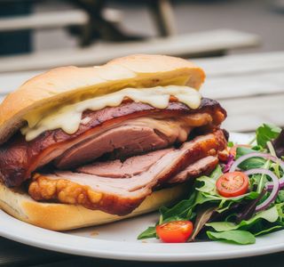 Bocadillo de pata asada